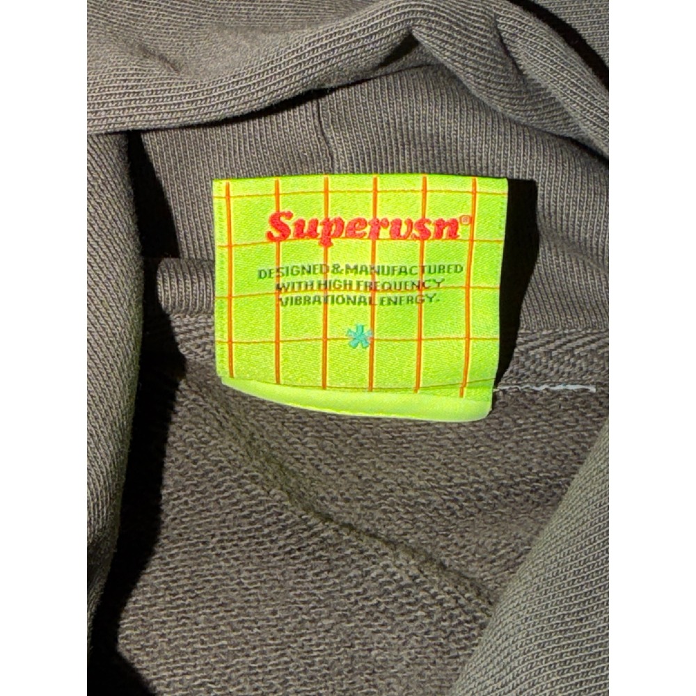 Supervsn Box Out Hoodie Mens‎ Vintage Grey Graphic Pullover 35-544A10044, Size M - Picture 4 of 10